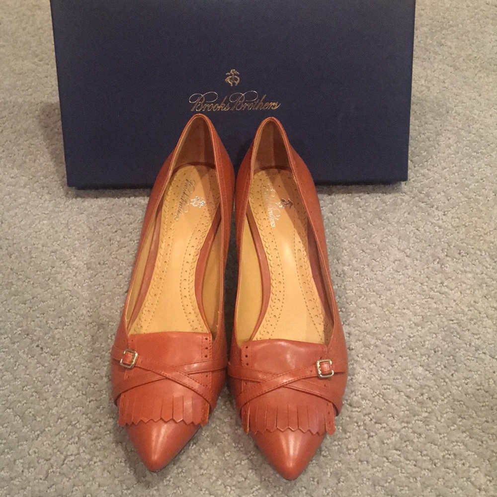 Toffee Brooks Brothers Pumps Size 8.5